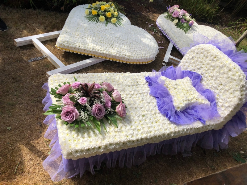 Bed Floral tribute
