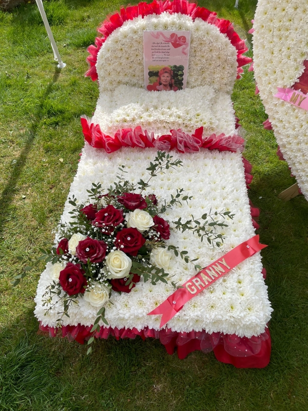 Bed Floral tribute