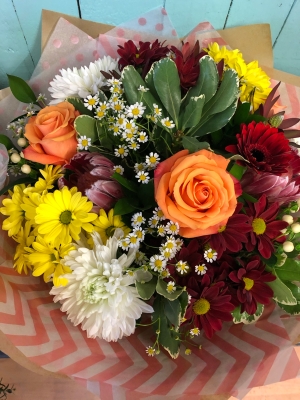 Mother’s Day eco friendly arrangement In a glass vase