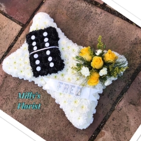 Domino Tribute on a pillow