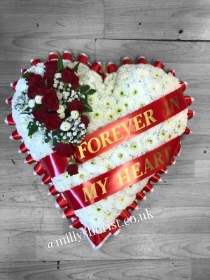 Heart  Red & White Base Tribute