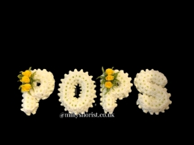 Pops lettering tribute